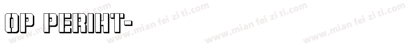 oP Periht字体转换